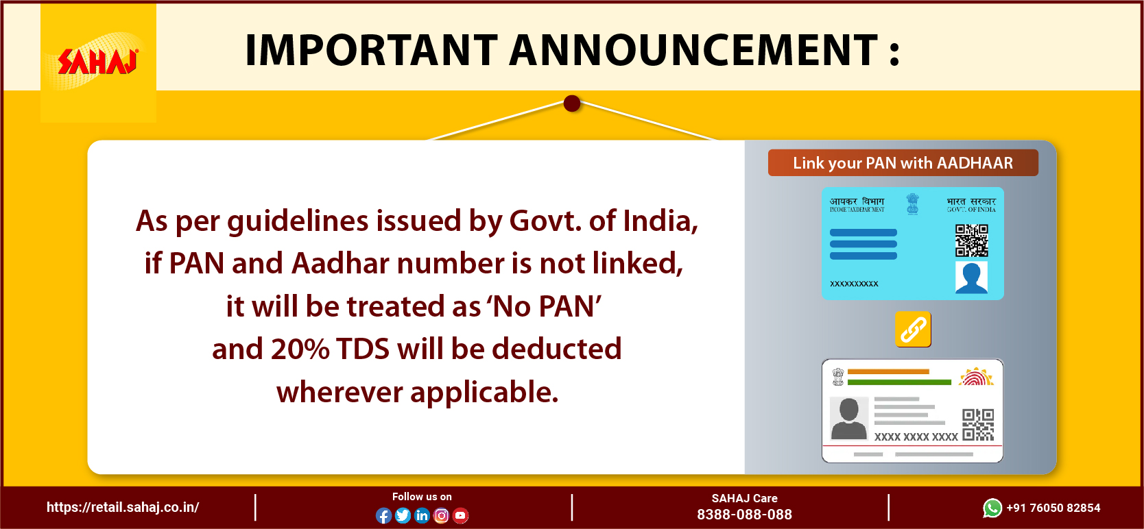 Pan and Aadhar link